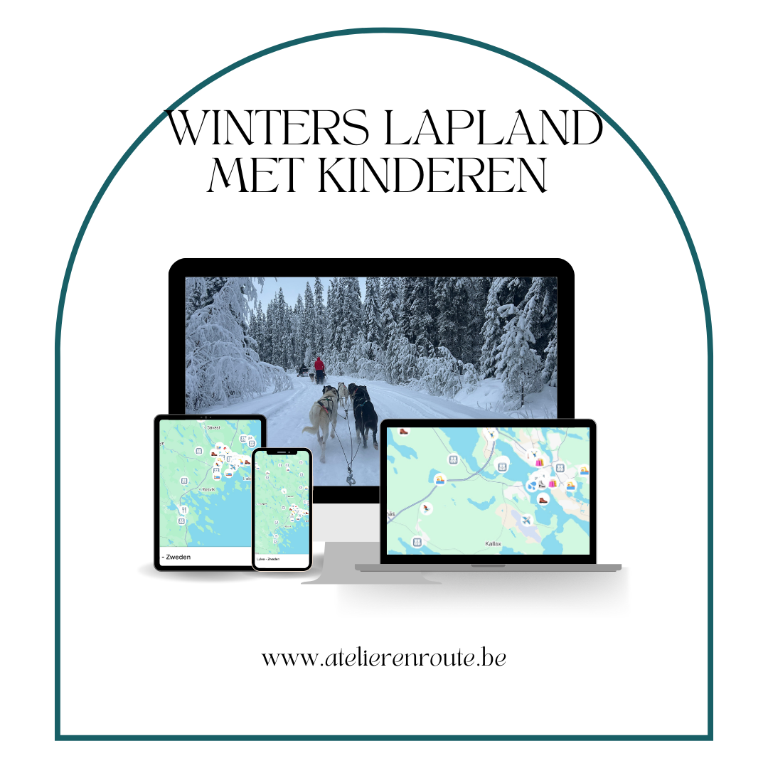 Google Maps-kaart met de leukste activiteiten in Luleå voor gezinnen met kinderen