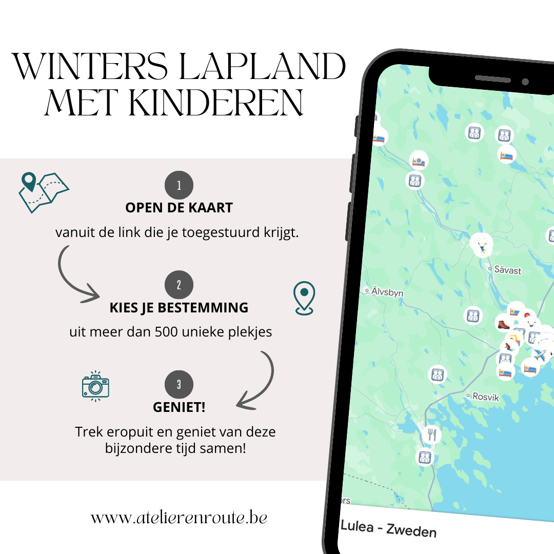 Overzicht van kindvriendelijke uitstapjes en winteractiviteiten in Luleå op Google Maps