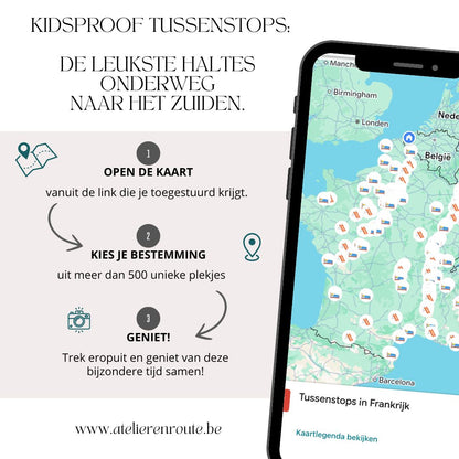 kidsproof tussenstops naar het zuiden 